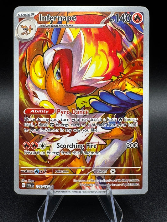 Infernape 173/167 Twilight Masquerade Illustration Rare NM