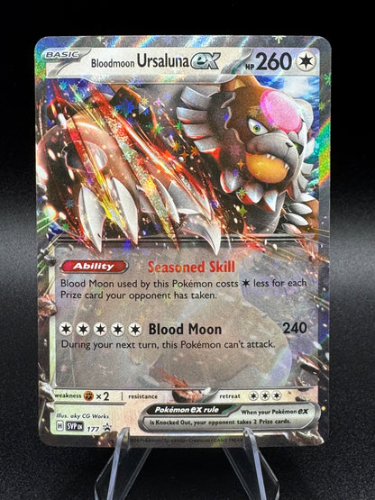 Bloodmoon Ursaluna ex - Black Star Promo SVP 177 Scarlet Violet Pokemon Card NM