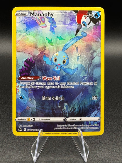 2023 Pokemon SWSH Crown Zenith Manaphy Galarian Gallery Ultra Rare #GG06/GG70 NM - Single