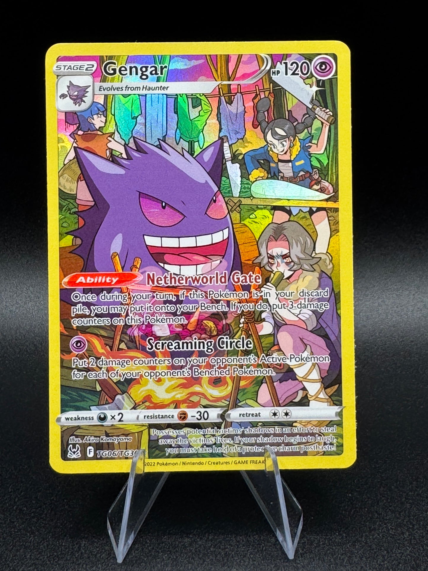 Gengar TG06/TG30 NM Trainer Gallery Lost Origin Pokemon TCG Holo Near Mint - Single