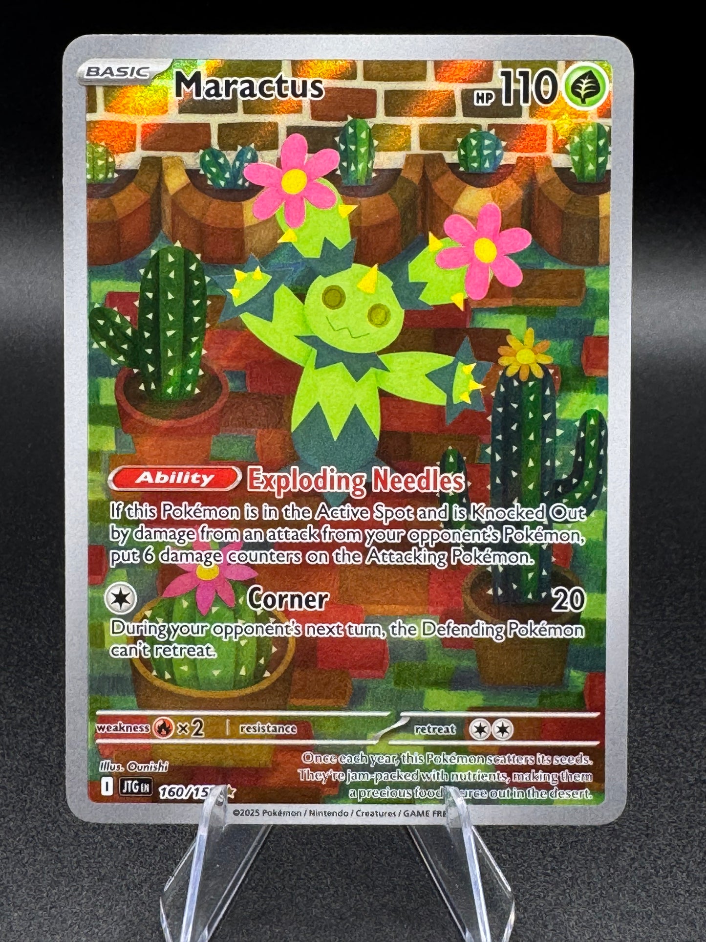 Pokemon TCG - Maractus Illustration Rare 160/159 - Scarlet & Violet: Journey Together NM/M
