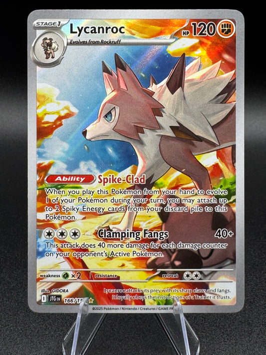 Pokemon TCG - Lycanroc Illustration Rare 166/159 - Scarlet & Violet: Journey Together NM/M