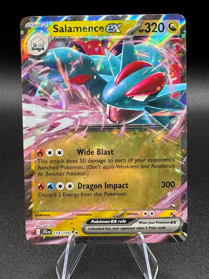 Pokemon TCG - Salamence EX Double Rare 114/159 - Scarlet & Violet: Journey Together NM/M - Single