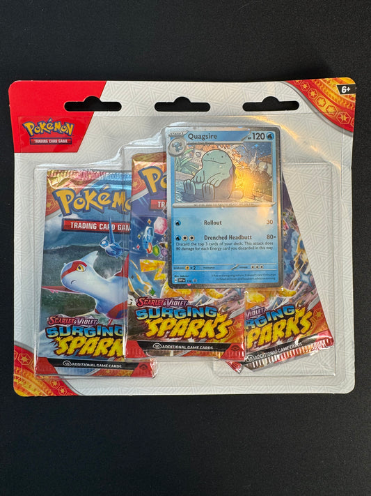 Surging Sparks 3 Pack Blisters [Quagsire] - SV08: Surging Sparks (SV08)