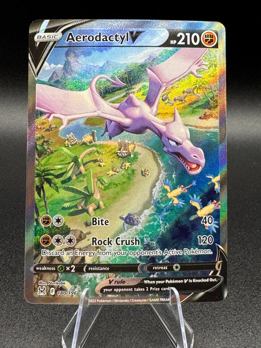 Pokemon TCG Aerodactyl V 180/196 Alt Art Sword & Shield Lost Origin NM