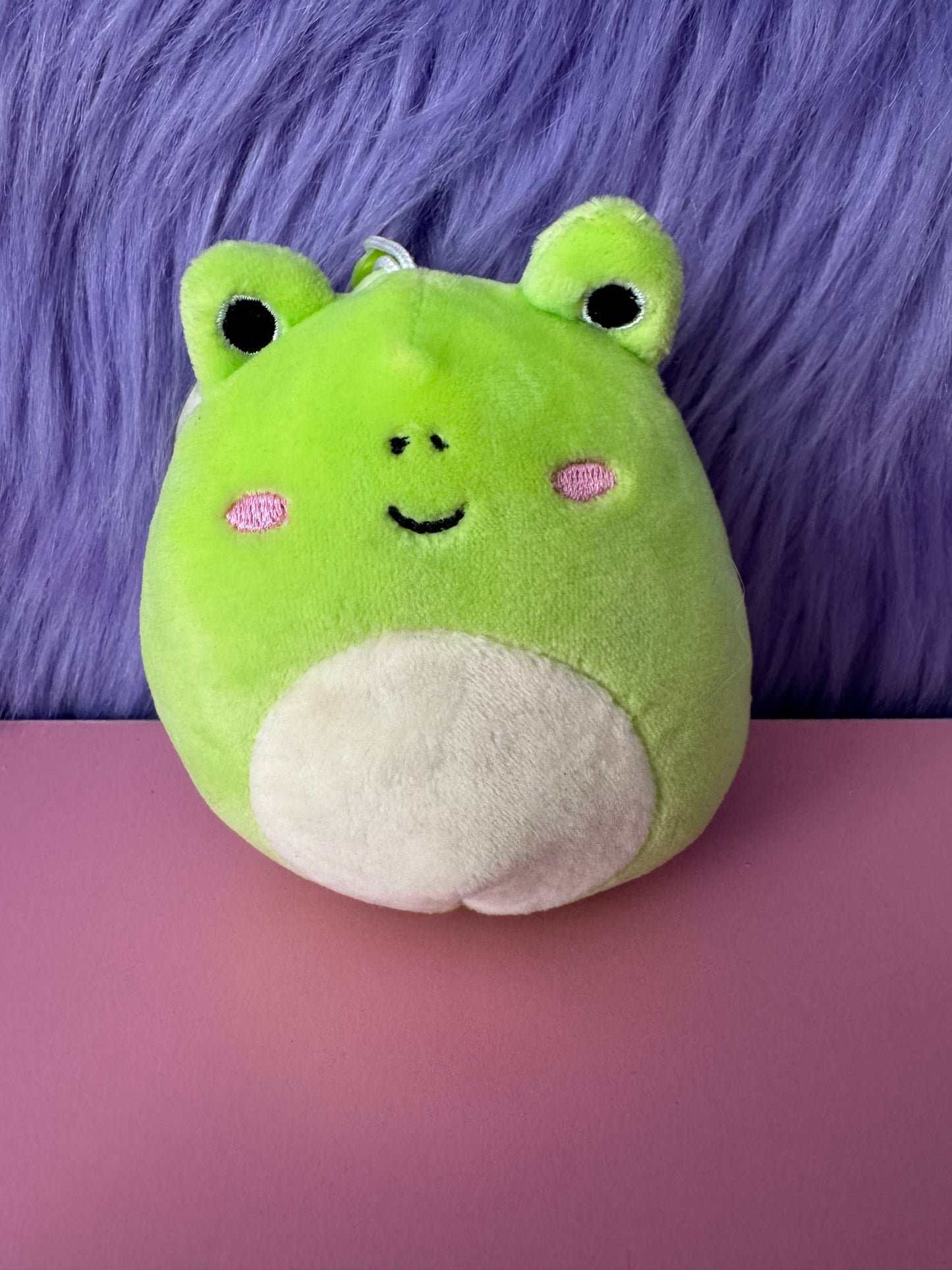 Squishmallows OG 2019 Wendy the Frog 3.5" Stuffed Plush Key Clip NWT