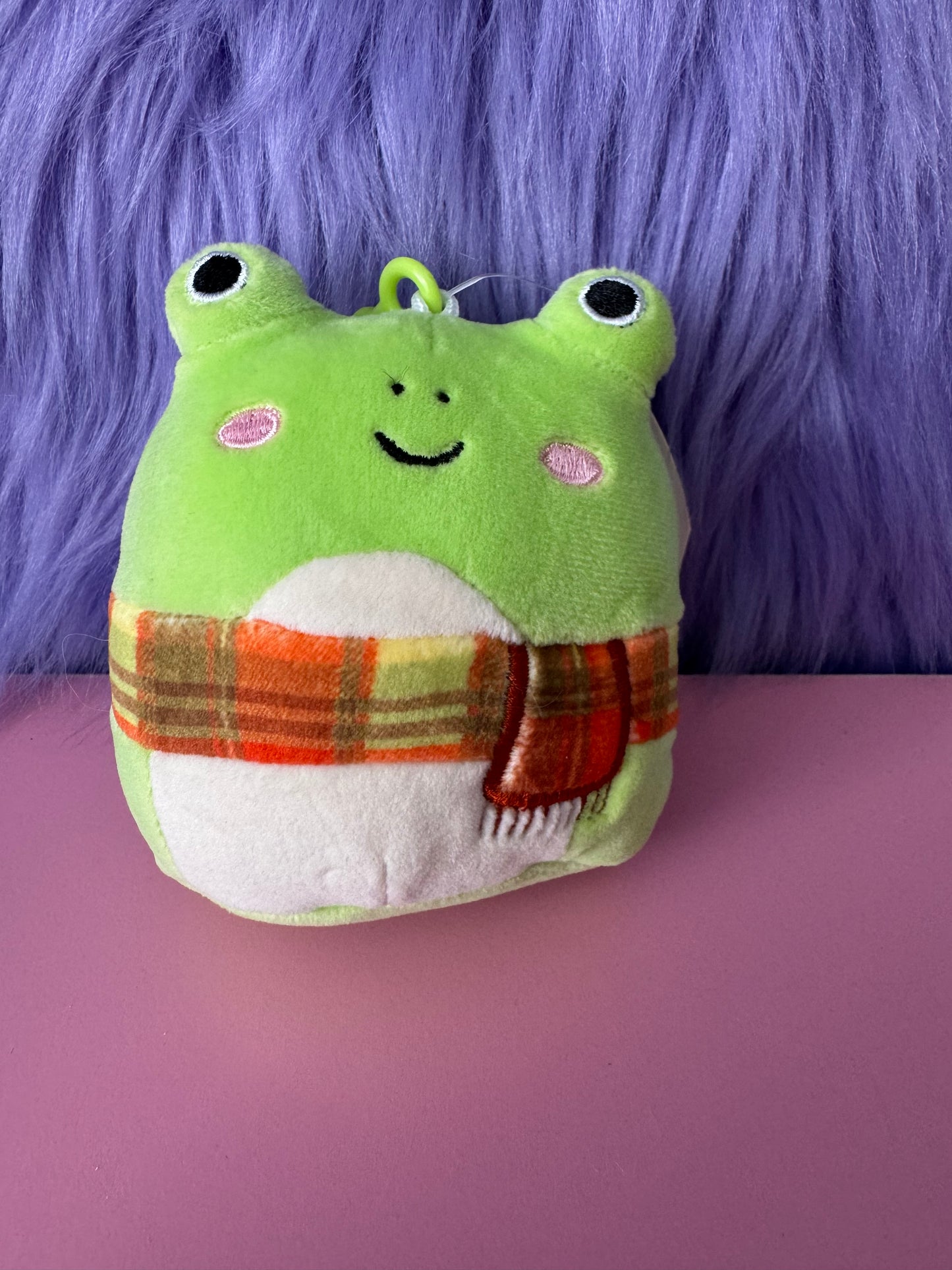 Squishmallows  3.5 WENDY clip Frog w/ scarf 2023 release🐸