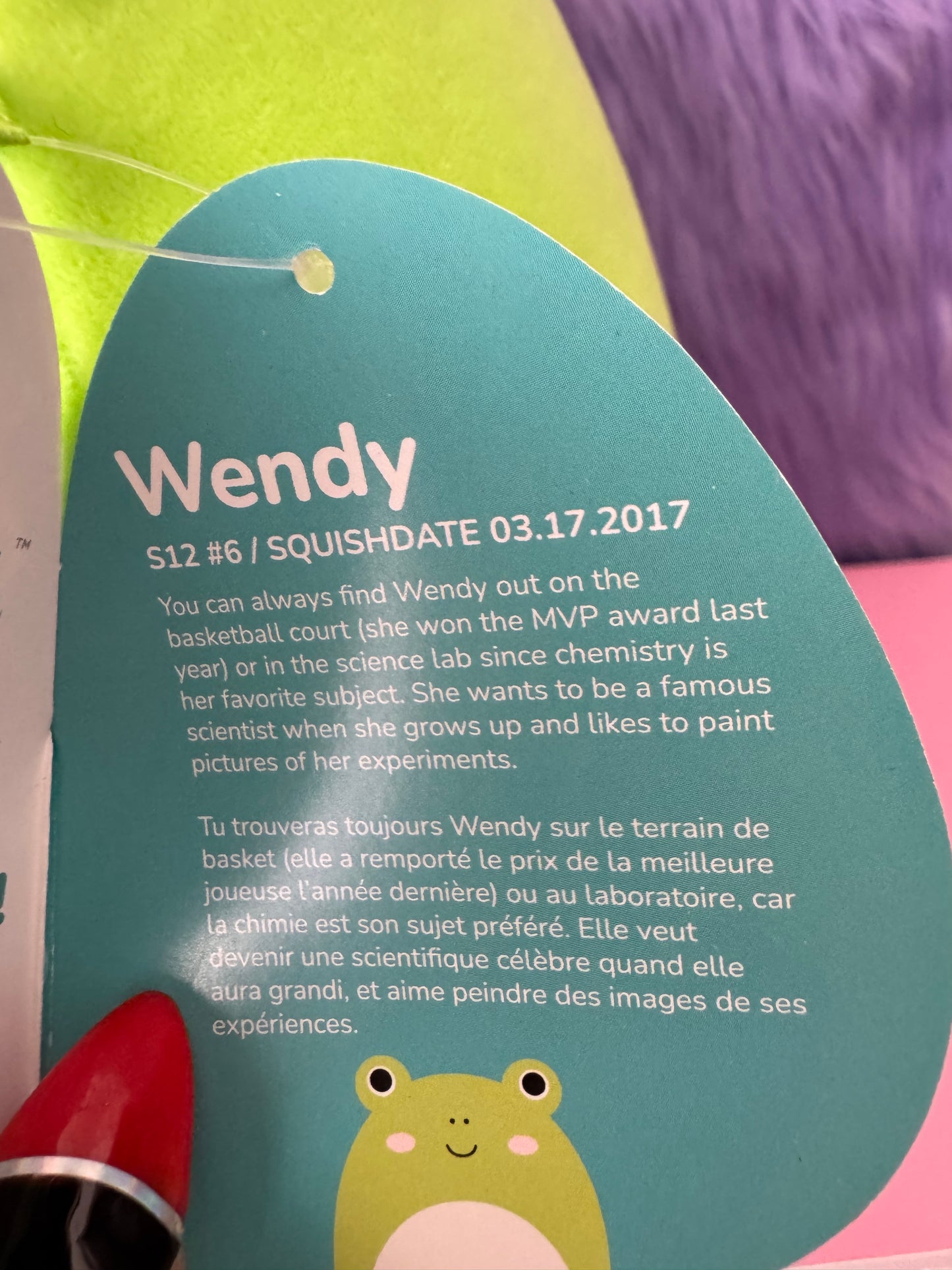 Squishmallows Wendy the Frog 12” Plush Toy NEW NWT