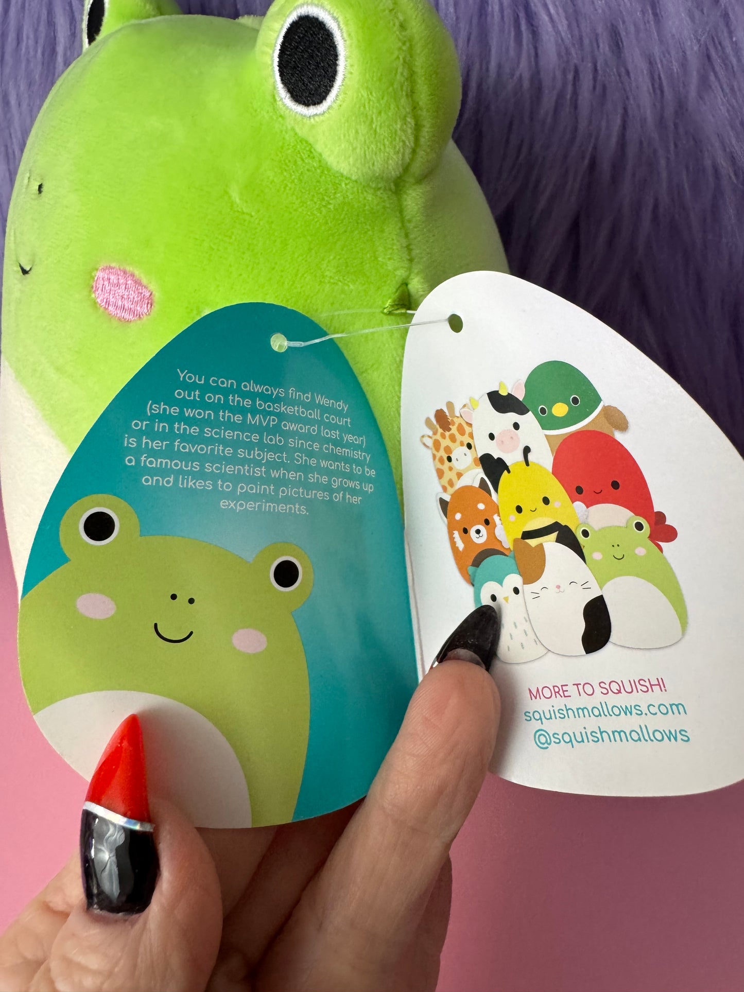 NWT Squishmallow 7.5” WENDY The Frog OG Original Squad 7-8” Green 2022