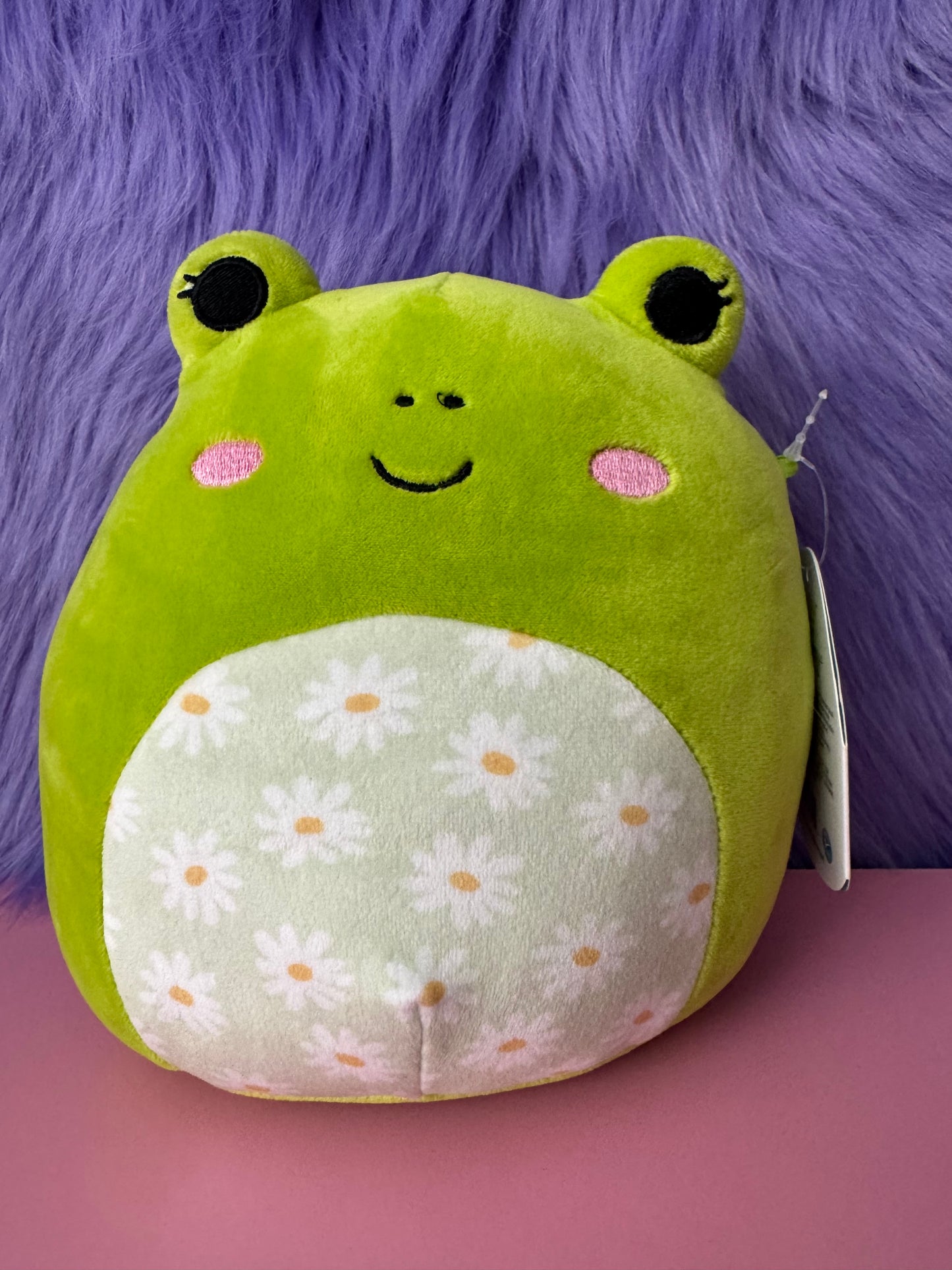 Squishmallow Wendy the Frog Floral Belly 7.5” Plush Stuffed Animal Toy NWT