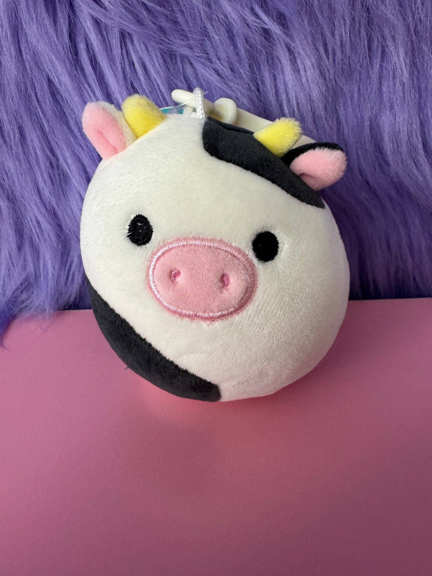 NWT Squishmallow Cow Clip CONNOR 3.5 Inch Soft Plush New NWT