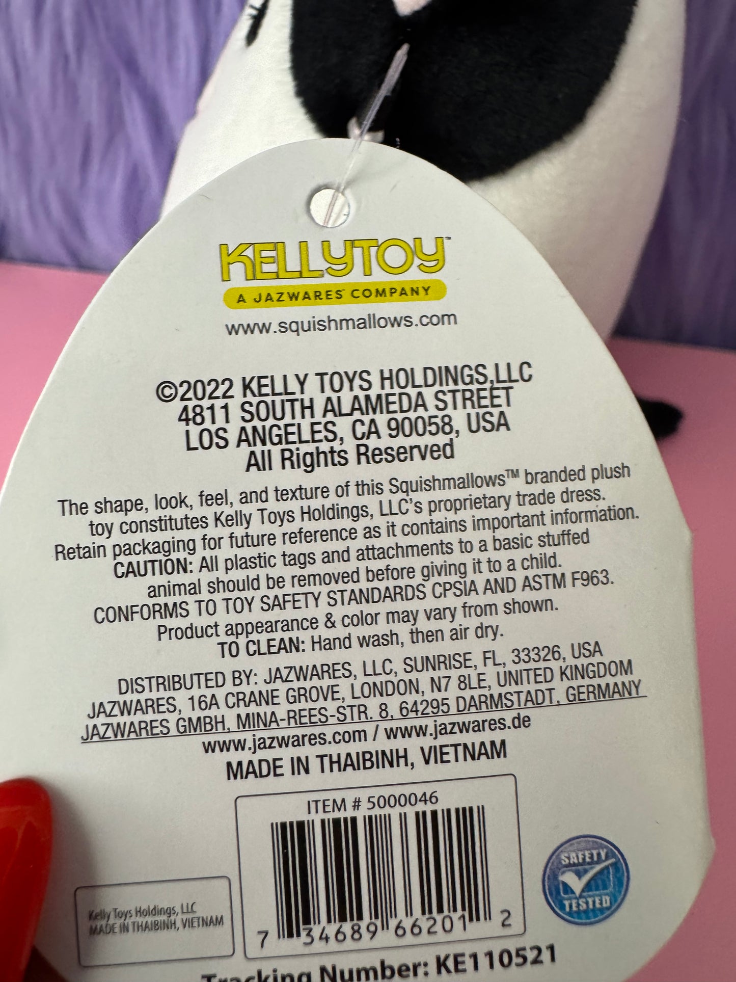 NWT Squishmallows 5” Connor the Cow With Bunny Ears Spring Easter 2022 NWT