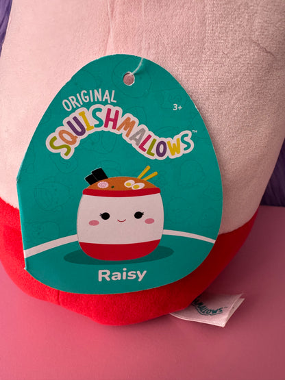 KellyToys Jazwares Squishmallow Plush Raisy the Ramen Bowl 8" New With Tags NWT
