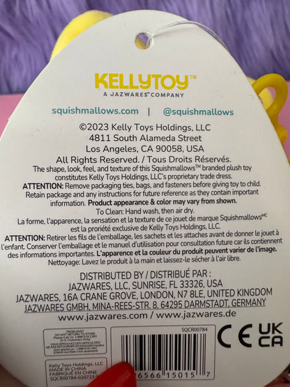 Squishmallow Clip Junie the Banana | 3.5 inch | Keyring | Keychain | Clip BNWT