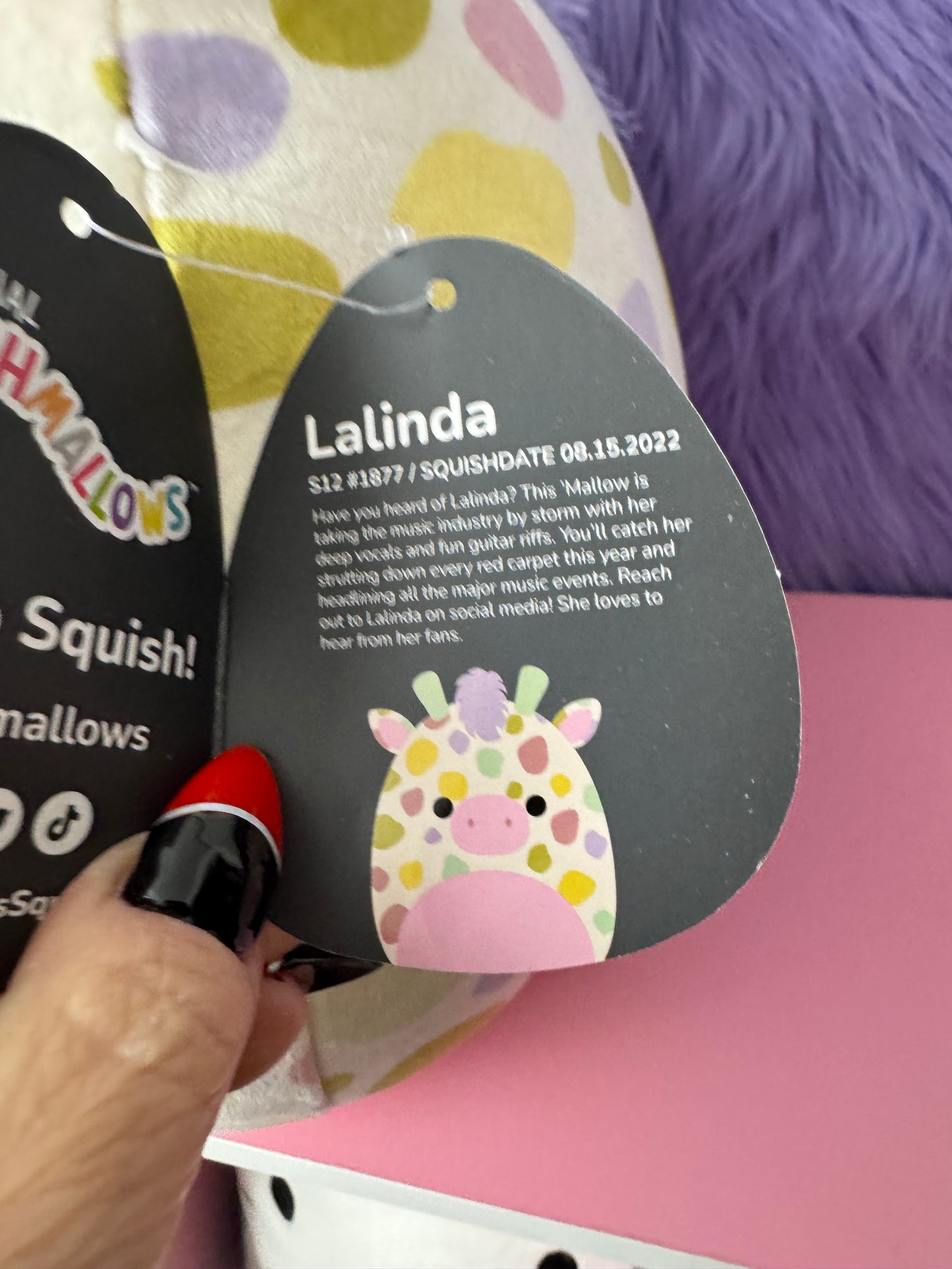 Squishmallow HTF Lalinda The Spotted Giraffe 12” Inch Select Series Plush NWT