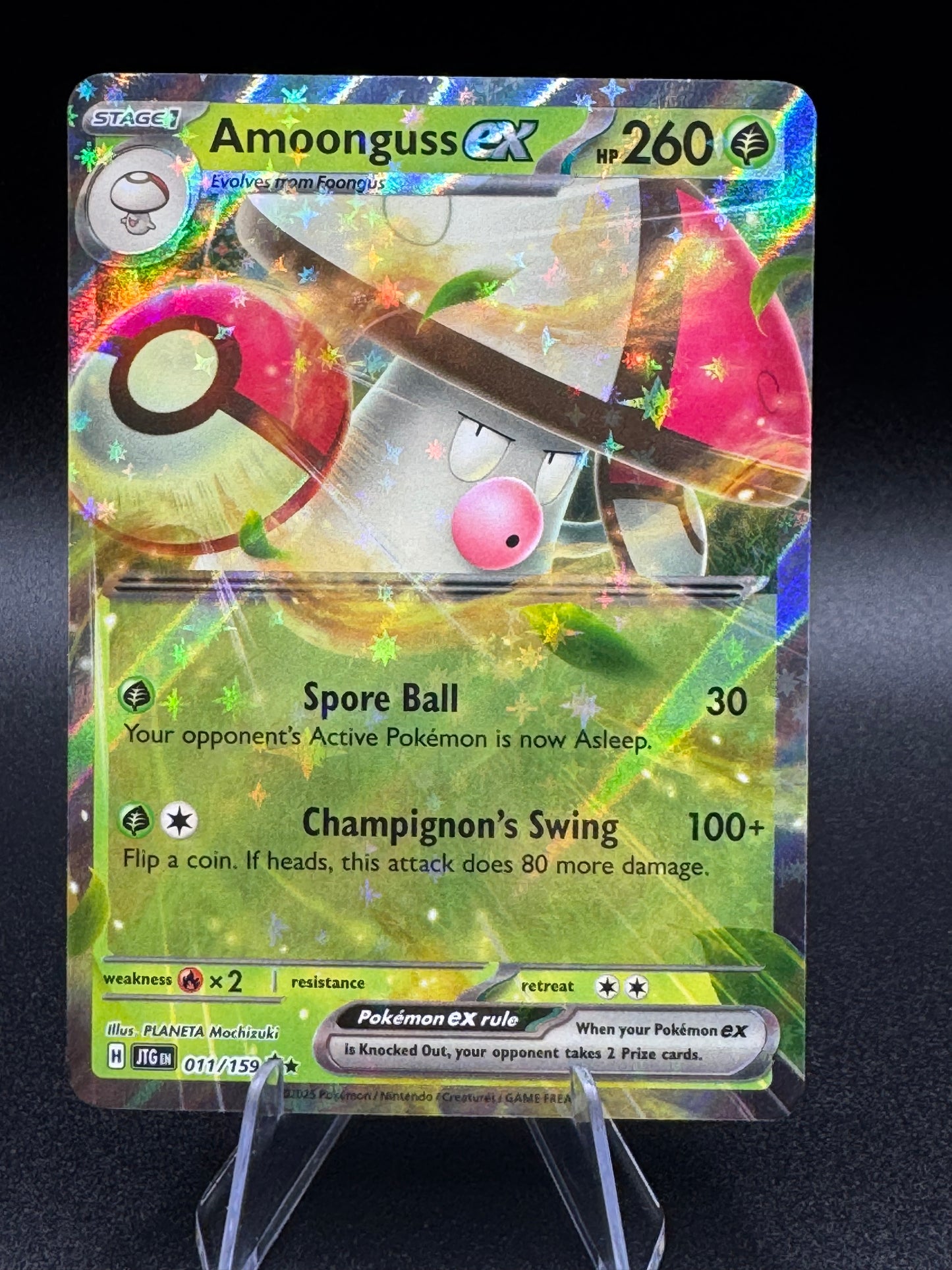 Amoonguss ex - SV09: Journey Together Double Rare Holo M/NM Pokémon Card TCG