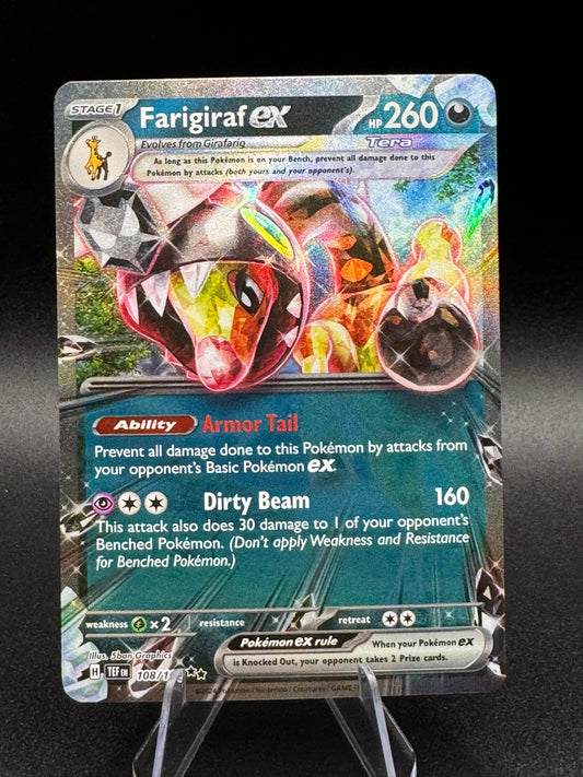 Farigiraf ex 108/162 Temporal Forces Double Rare Pokemon Card NM/M