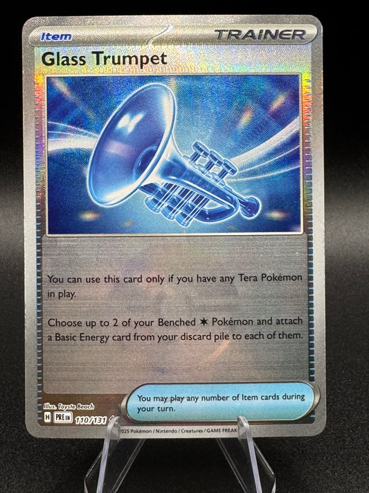 Glass Trumpet (Poke Ball) Holo 110/131 Pokémon TCG 2025 Prismatic Evolutions NM
