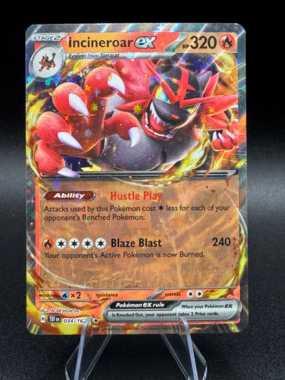 🔥Pokémon TCG-Incineroar ex-034/162-Temporal Forces-Double Rare-M/NM!🔥