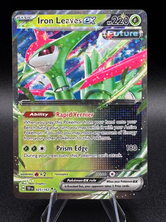 Pokemon TCG Iron Leaves Ex 025/162 Temporal Forces Double Rare English 2024 NM - Single