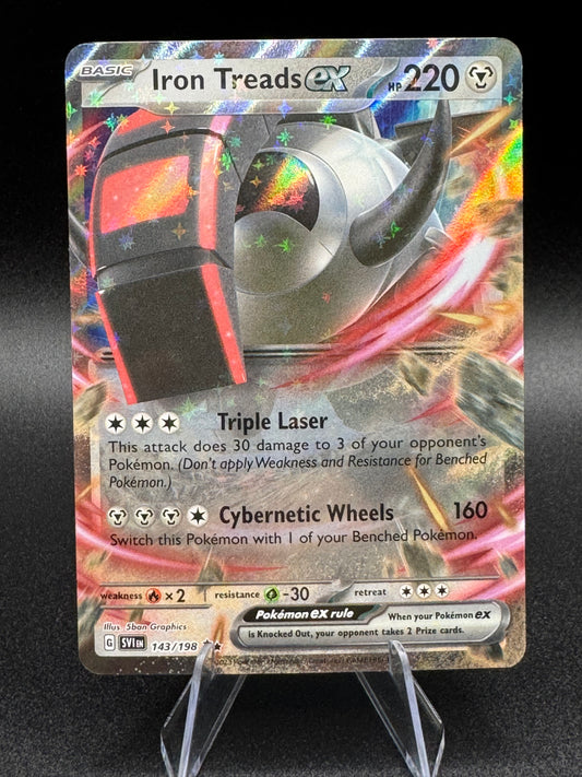 Pokémon TCG Iron Threads ex 143/198 Scarlet & Violet Double Rare Holo NM - Single