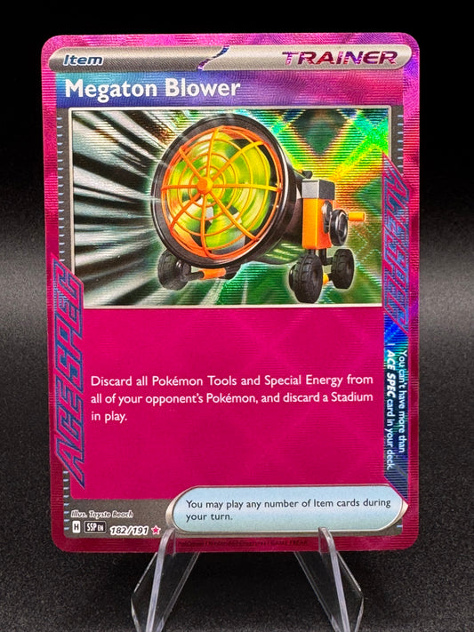 Megaton Blower 182/191 ACE Scarlet & Violet Surging Sparks SSP Pokemon TCG NM/M