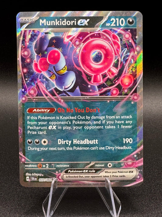 Munkidori ex 037/064 Shrouded Fable DOUBLE RARE Holo Pokemon Card NM