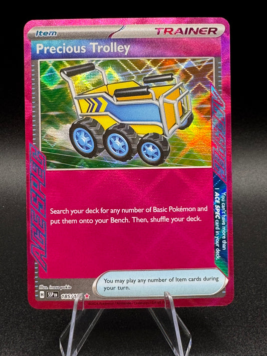 Precious Trolley 185/191 Surging Sparks ACE SPEC Rare Pokemon TCG Card NM