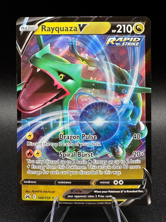 Rayquaza V 100/159 - SWSH: Crown Zenith Ultra Rare - Pokémon TCG (NM)