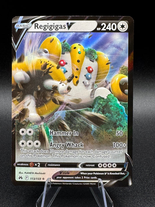 Regigigas V 113/159 - Crown Zenith Ultra Rare - Pokémon TCG (NM)