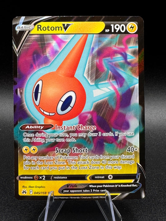 Rotom V 045/159 - SWSH: Crown Zenith Ultra Rare - Pokémon TCG (NM)