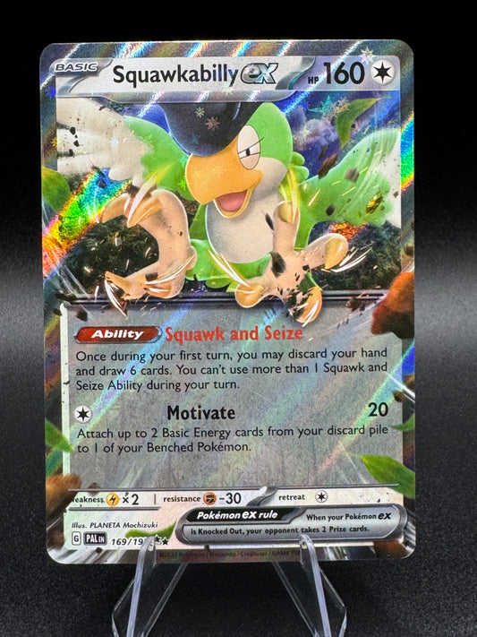 Pokemon TCG SV: Paldea Evolved #169/193 Squawkabilly EX Double Rare NM/M