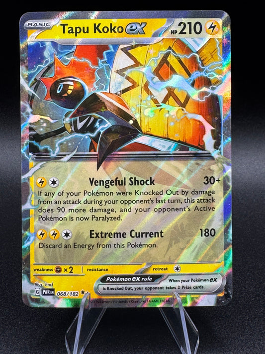 Tapu Koko ex SV04: Paradox Rift Pokémon #068/182 Double Rare NM/M - Single