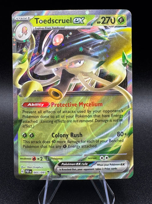 Pokemon: Toedscruel ex #005/091 Double Rare Paldean Fates Holo NM/M