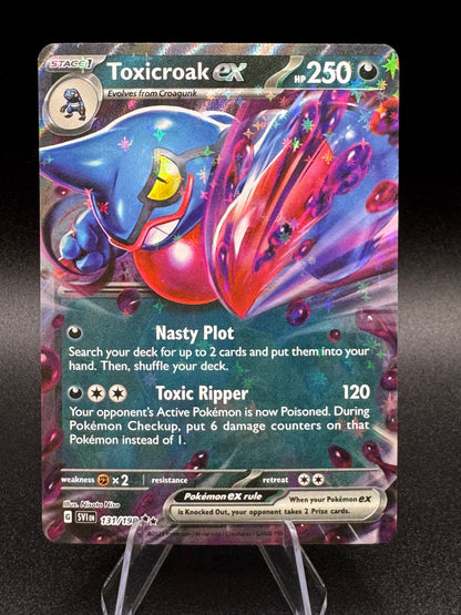 Toxicroak Ex Rare Holo 131/198 English Scarlet & Violet Pokemon TCG M/NM - Single