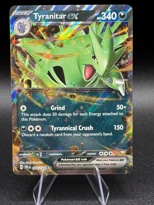 Pokémon TCG  - Tyranitar ex - 064/131 SV: Prismatic Evolutions - Double Rare -NM