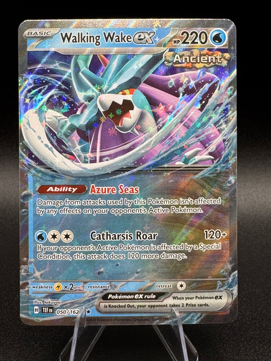 Walking Wake ex 050/162 Temporal Forces DOUBLE RARE Holo Pokemon Card NM