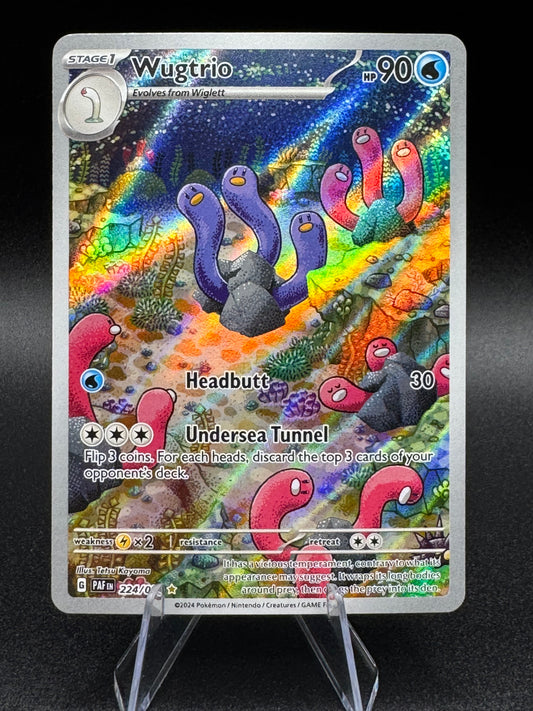 Pokemon Card - Wugtrio Paldean Fates 224/091 Illustration Rare NM/M