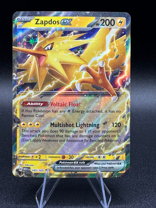 Zapdos ex 145/165 151 Scarlet & Violet 151 Double Rare Pokemon TCG Card NM