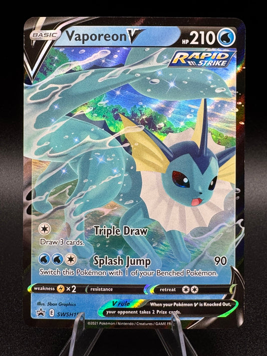 Pokemon TCG Vaporeon V - SWSH150 - SWSH: Sword & Shield Promo Card NM