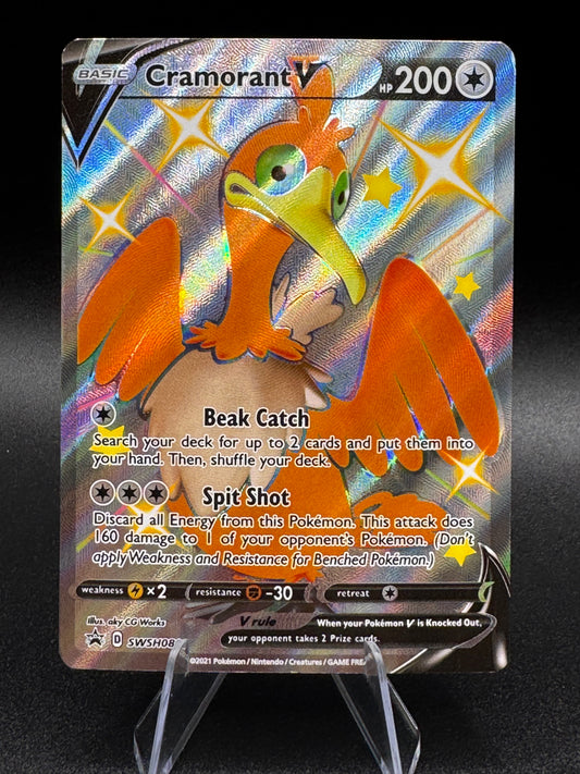 Cramorant V SWSH086 Black Star Promo Ultra Rare Holo Pokemon TCG Card NM