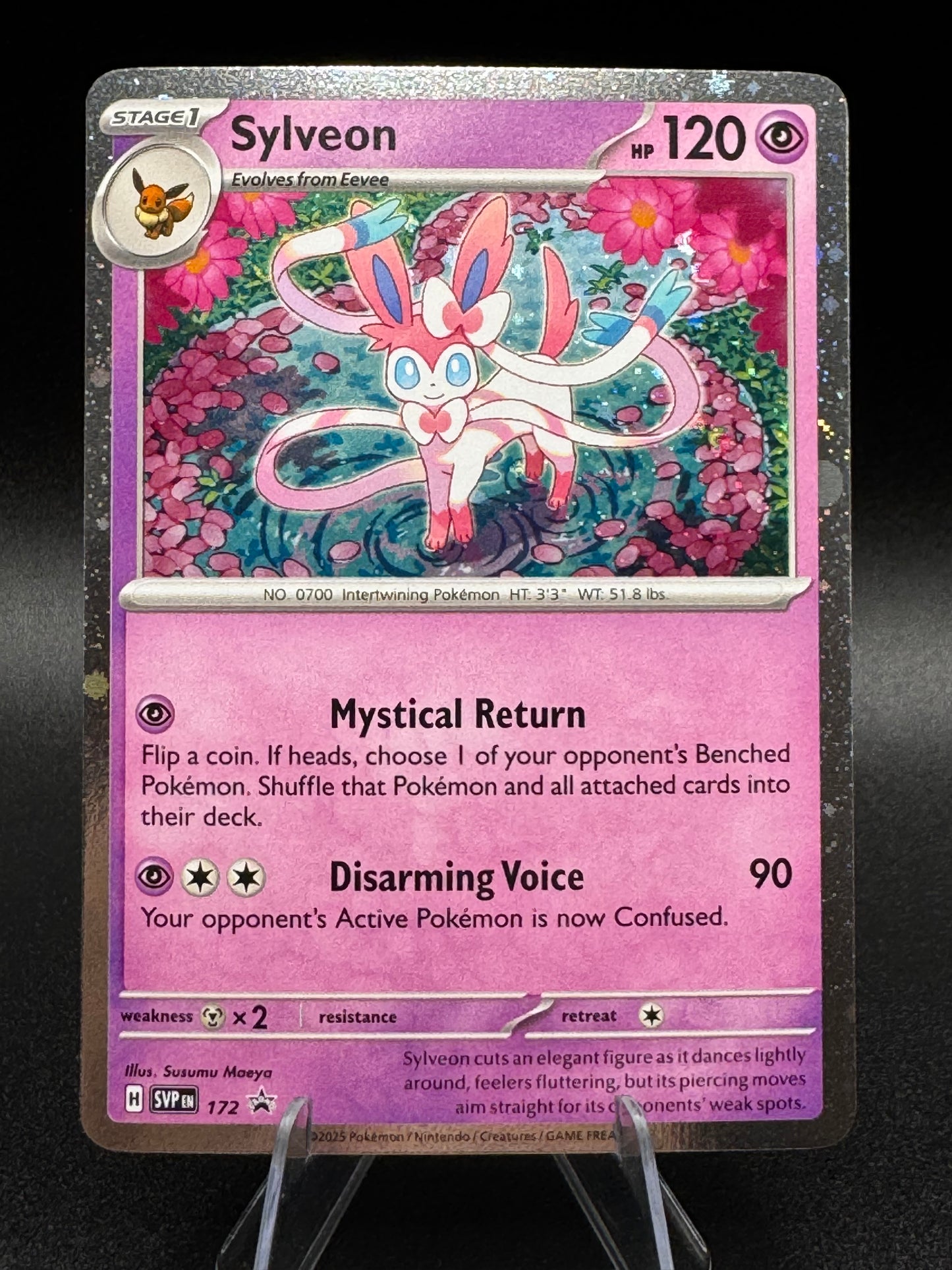 Sylveon SVP172 Holo Black Star Promo Pokémon 2025 Scarlet & Violet - NM - Single