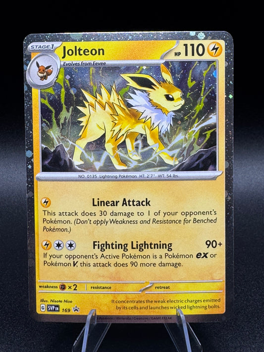 Jolteon Pokemon Scarlet & Violet SVP 169 Cosmos Holo Black Star Promo NM