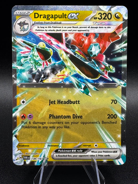 Pokémon TCG Dragapult ex 130/167 Double Rare Sv06: Twilight Masquerade Holo NM/M - Single