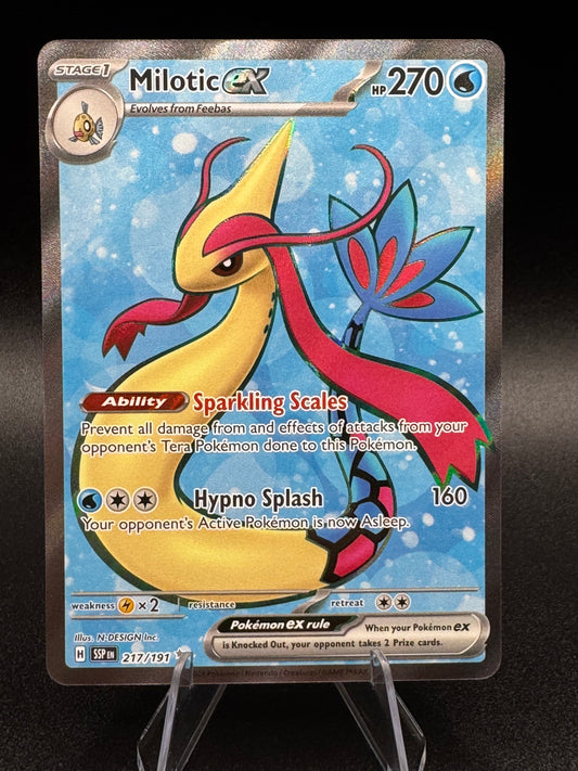 Milotic ex 217/191 Sv08: Surging Sparks Holo Pokemon NM/Mint