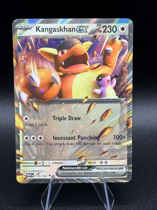 Holo Kangaskhan ex -  115/165  Double Rare Scarlet & Violet 151 Pokemon TCG NM/M