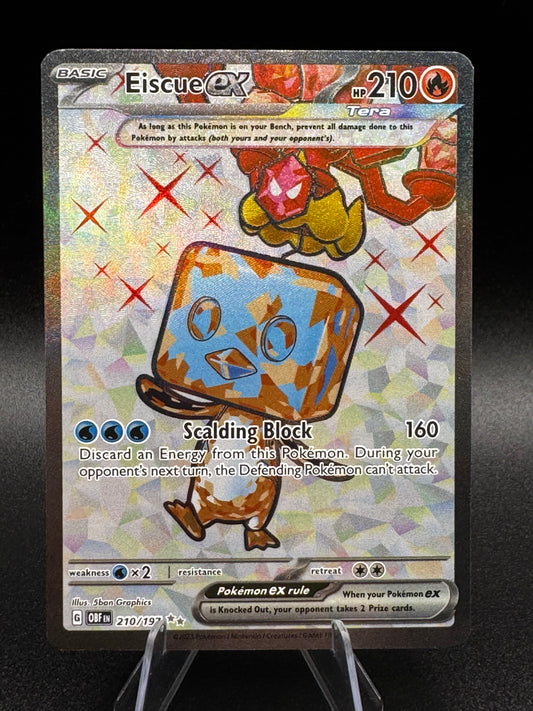 Pokemon TCG Eiscue ex 210/197 Obsidian Flames Scarlet & Violet Ultra Rare NM - Single