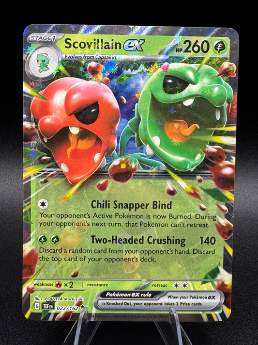 Pokemon TCG Temporal Forces - Scovillain ex - Double Rare Holo - 022/162 - NM