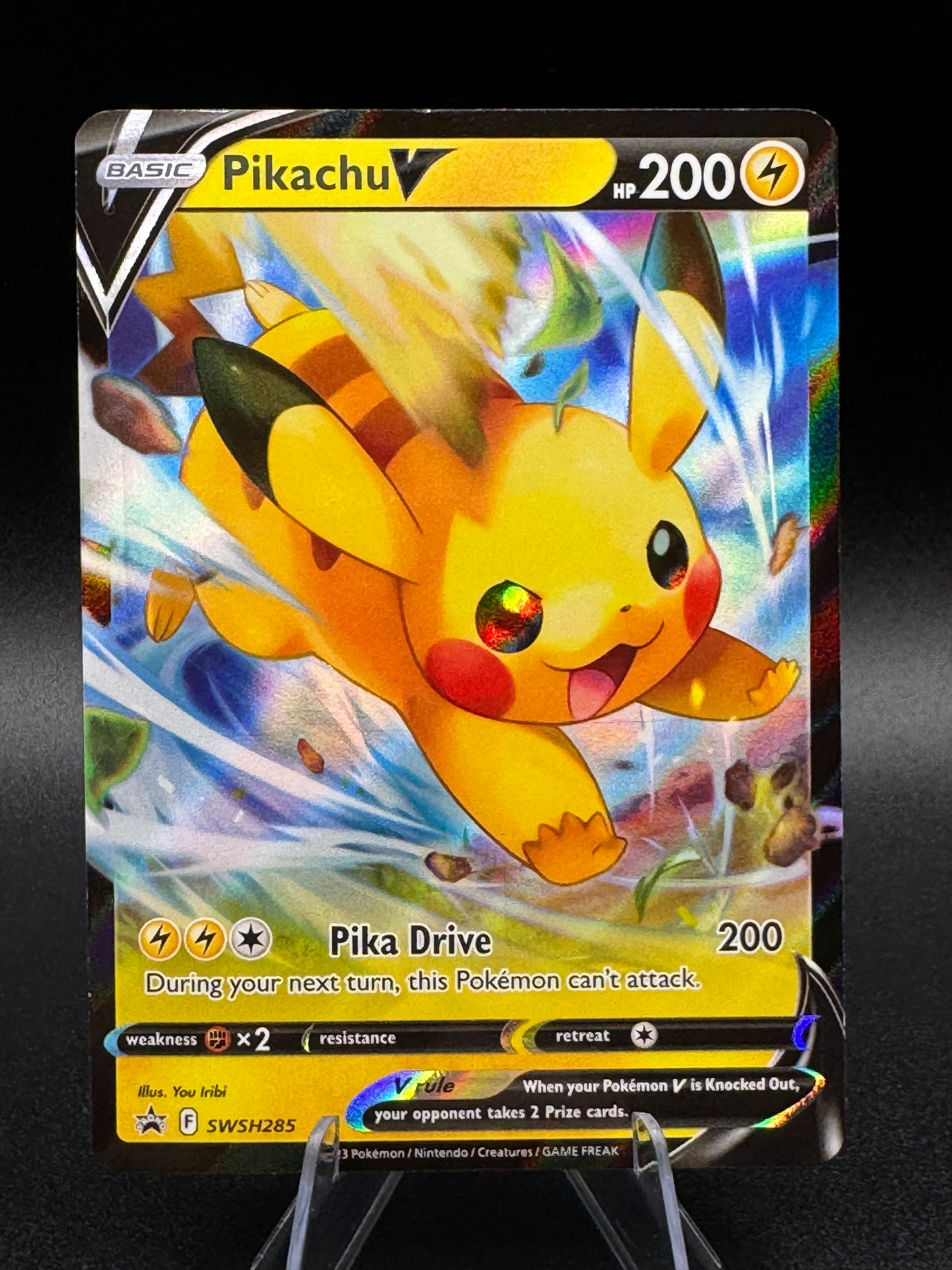 Pikachu V SWSH285 - Black Star Promo - Ultra Rare Holo Pokemon Card Near Mint