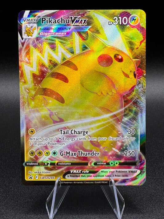 Pokemon TCG Pikachu VMAX SWSH286 Sword & Shield Holo Black Star Promo NM/M